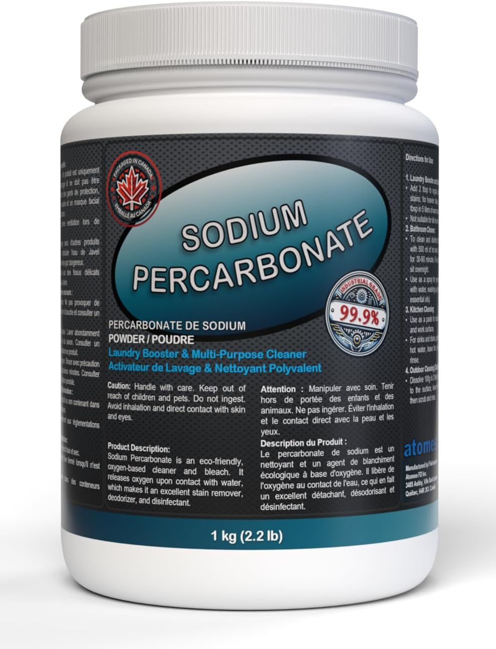 Sodium Percarbonate The ChlorineFree Laundry Booster & MultiPurpose