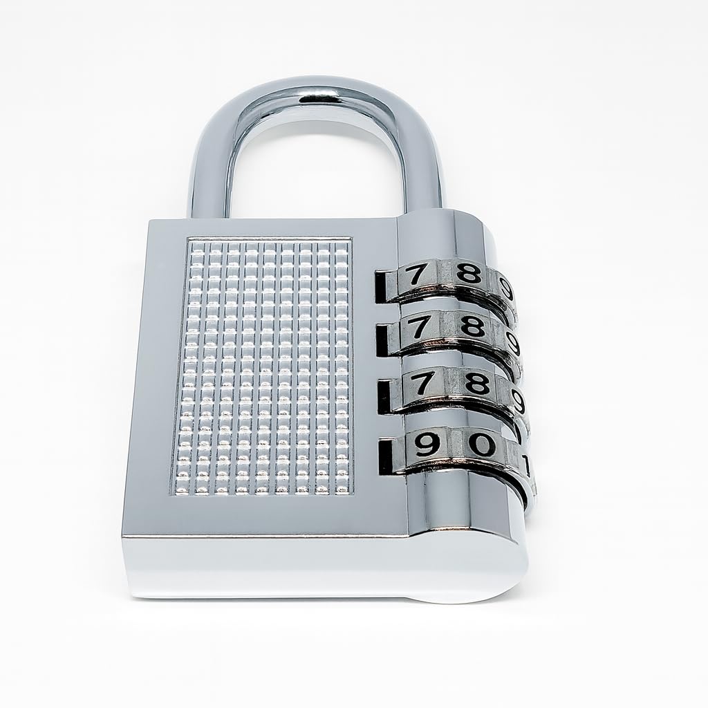 Bag Suitcase Locks for Travel, Big Number Combination Lock for gate Door, Secret Numerical Code Password pin Padlock Without keyless Big pad Lock for Bags Luggage 4 Digits Digital Padlocks for Home-image-26