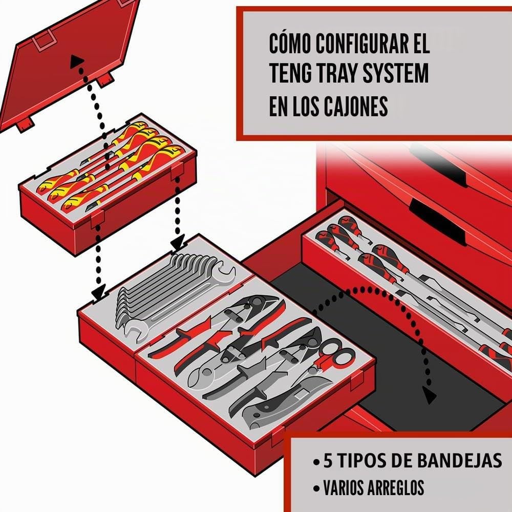 Tengtools TT474-7 - Juego de alicates circlip 7" Mega Bite de 4 piezas