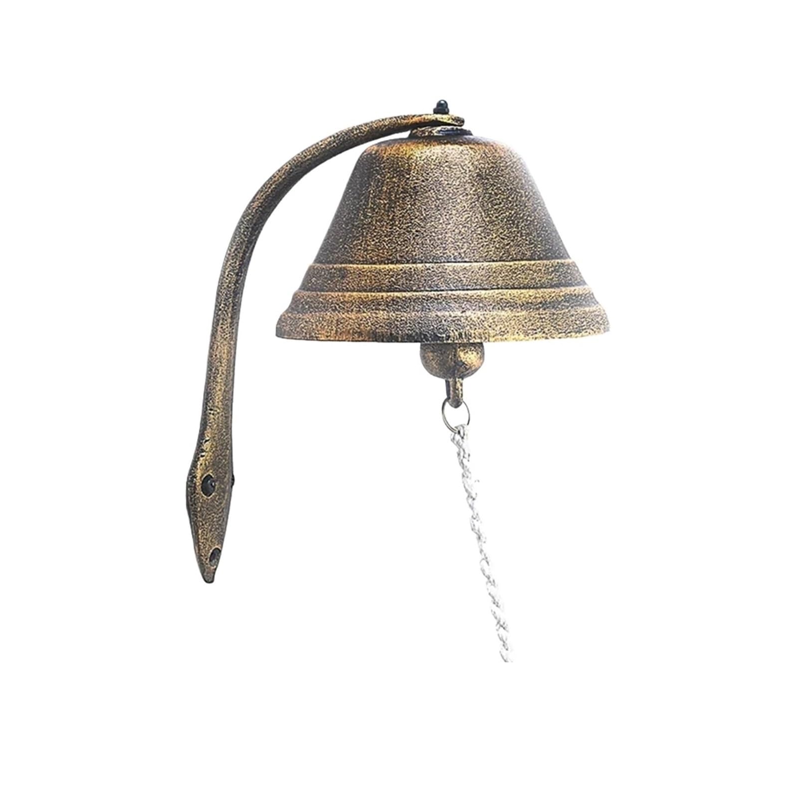 Campanello for esterno o interno per Porte, Bar, Pub | Campanello da muro d'ingresso di benvenuto con battente da giardino vintage
