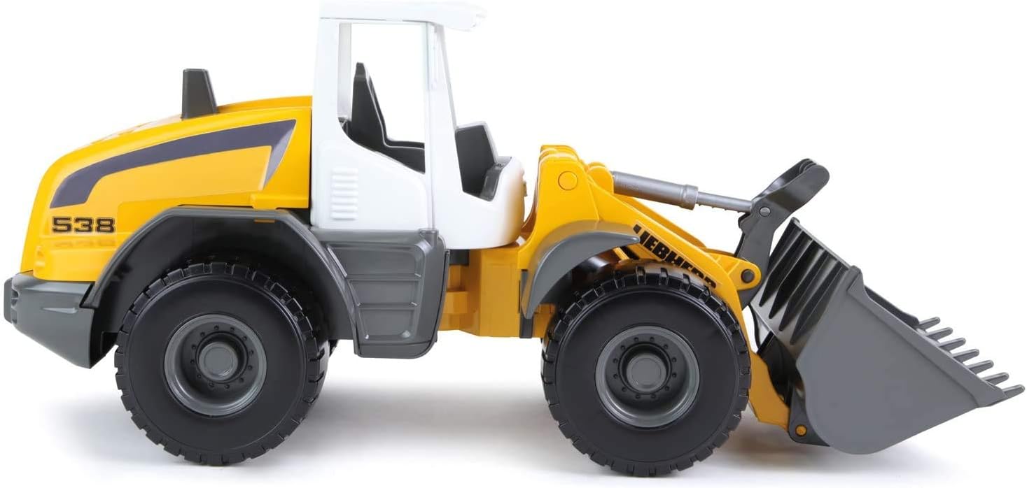 Lena Bulldozer Ride on Toy (Liebherr L5380), Front Scoop Really Works and is Fully Articulated So Kids Can Scoop, Move, Push Or Plow