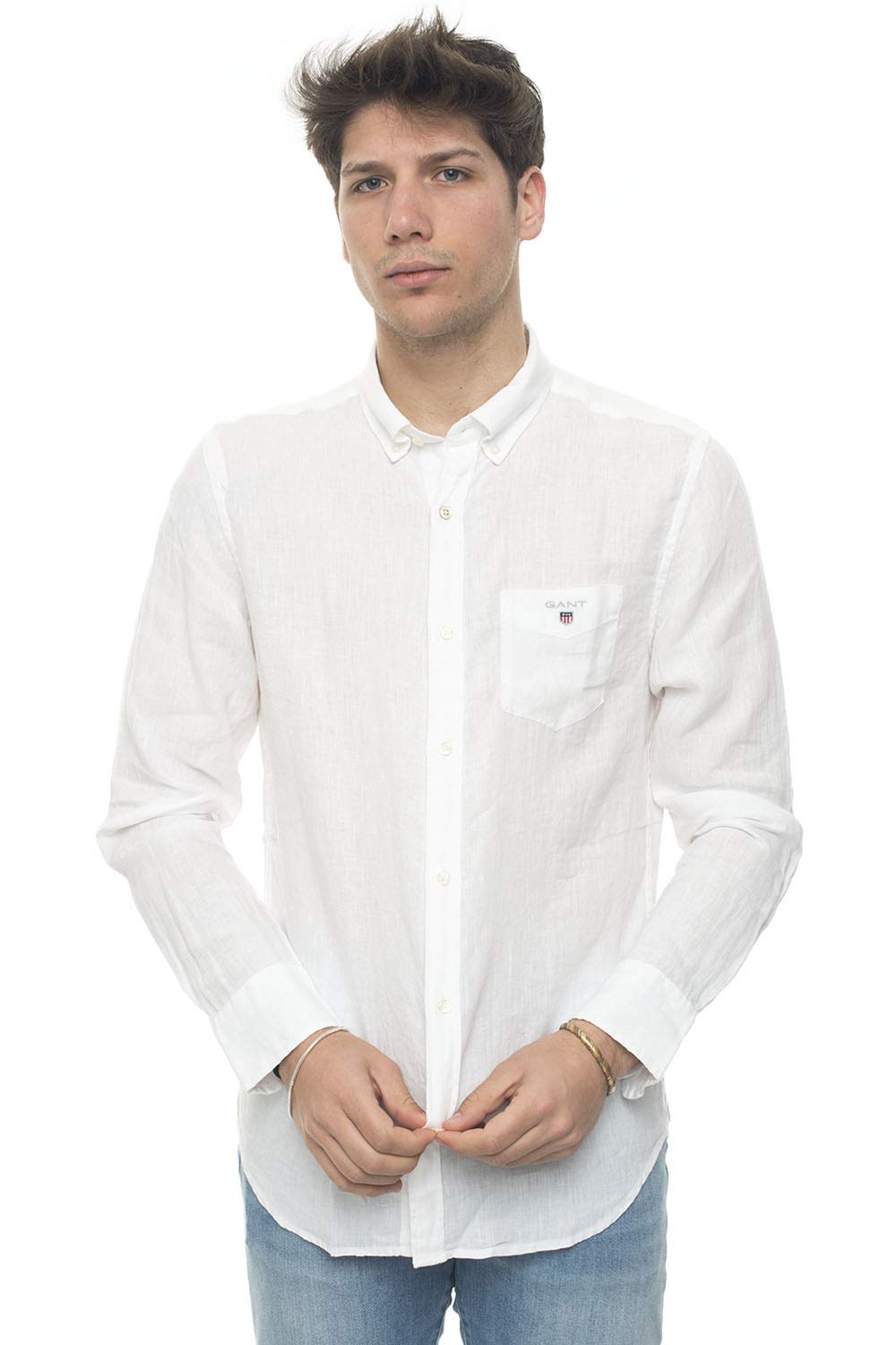 GANT The Linen Shirt Reg BD Camisa Hombre