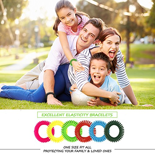 Mosquito Repellent Bracelets 30 Pack Natural Insect Repellent Wristband Waterproof Pest Control Band for Kids Adults Outdoor Camping Fishing Traveling