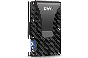 The Ultimate EDC: Slim RFID Blocking Carbon Fiber Metal Money Clip Wallet