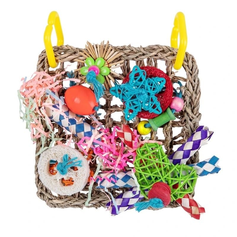 Juguetes for pájaros for periquitos, Juguetes for periquitos, Juguetes interactivos for pájaros for un Tiempo de Juego entretenido, Accesorios for jaulas de pájaros(C)