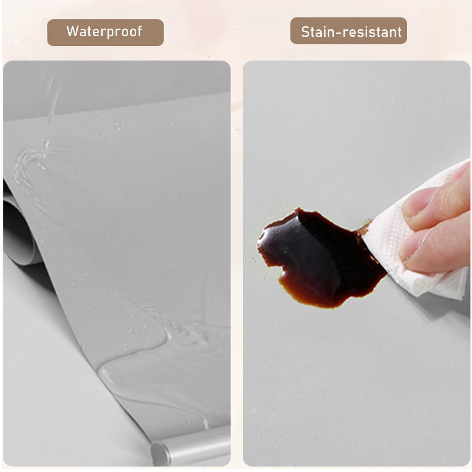 Stores enrouleurs occultants sans fil à isolation thermique pour maison, chambre à coucher et bureau - 125 cm x 220 cm, économes en énergie et faciles à installer - Gris cum
