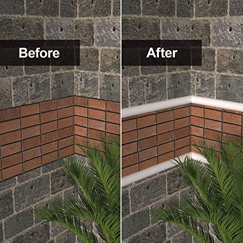 16Ft Tile Edge Trim Peel And Stick Tile Trim Edging Self Adhesive Silicone Wall Molding Trim Caulk Strip Flexible Tile Liner For Kitchen And Bathroom Backsplash, Cabinet Wall Countertop. #TOP4