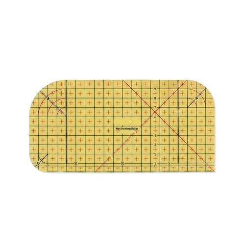Miniatura 2 de Regla de dobladillo caliente de 3 piezas para acolchar, alta resistencia al calor, regla de medición de planchado en caliente, regla de hierro para