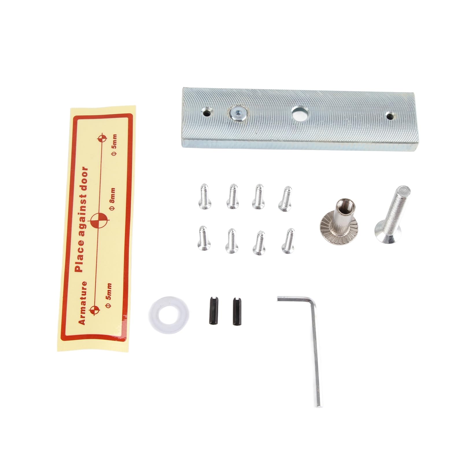 Serratura elettromagnetica incasso, forza di tenuta 180 kg (396 libbre), serratura magnetica elettrica incorporata 24 V per di controllo accessi