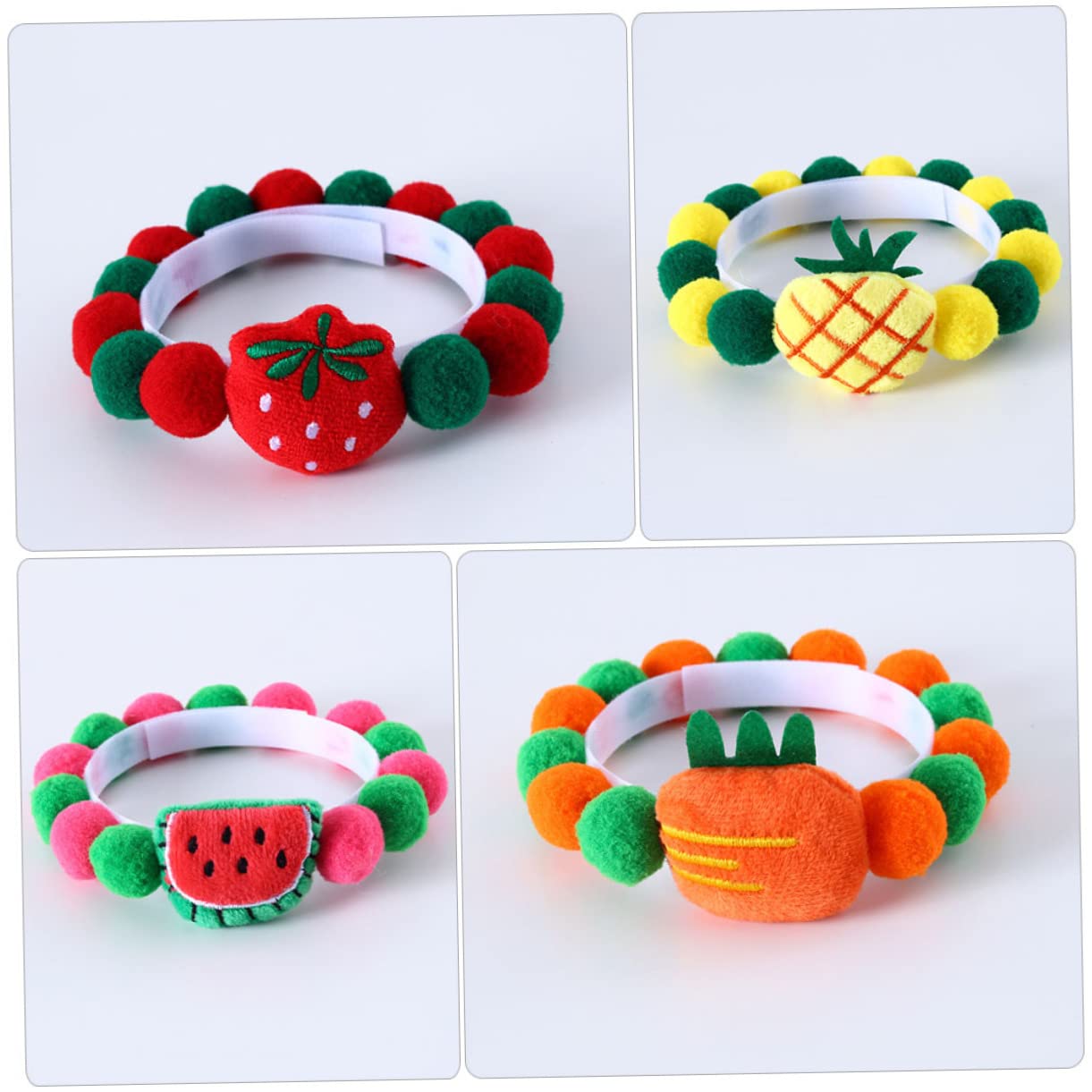 Sosoport 20pezzi Collare Decorativo Per Animali Domestici Con Palline Fruttate Per Gatti e Cani Accessorio Festivo Per Party e Occasioni Speciali