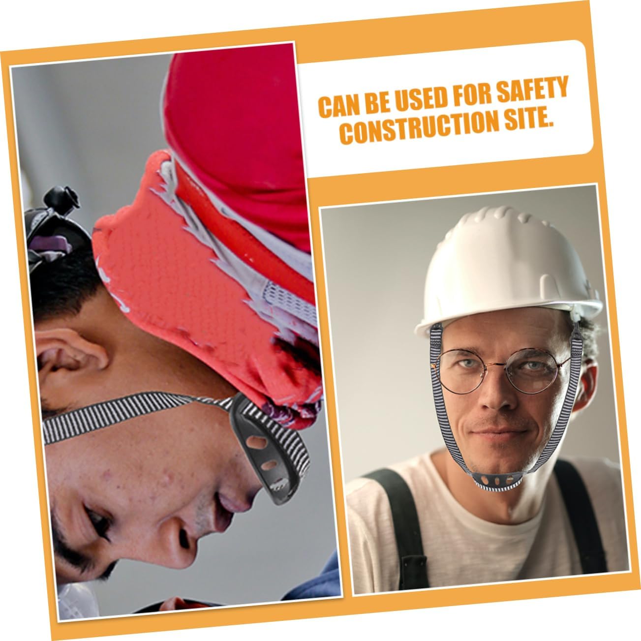 2pcs Safety Hat Chin Strap Hard Helmet Chin Straps for Workers Easy to Use