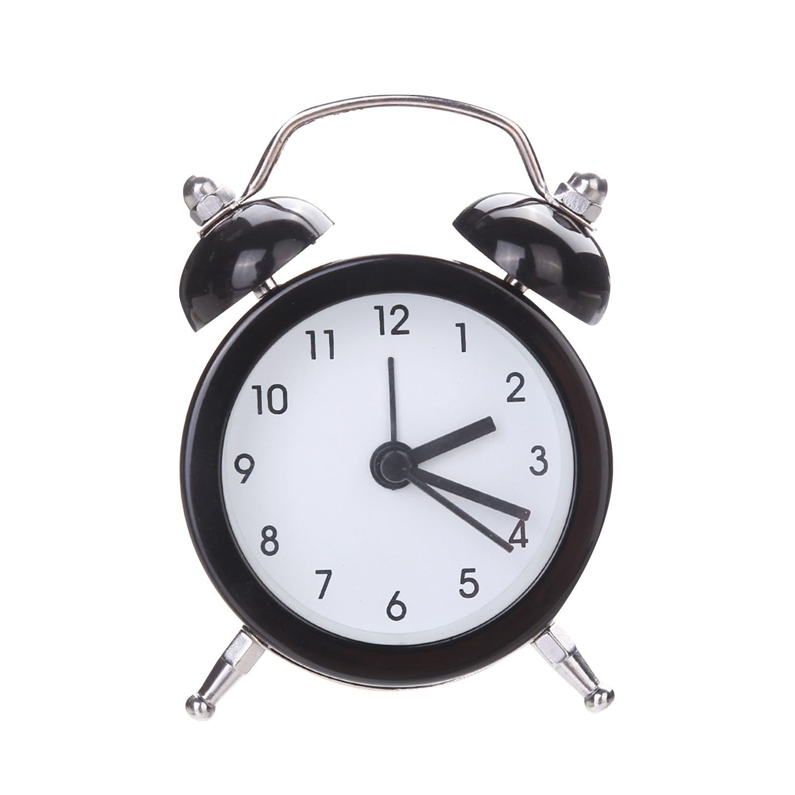 BMKGODN alarm clock， Battery Operated Analog Clock - Great for Bedroom and Home Decoration Alarm Clocks for Bedrooms(Black)