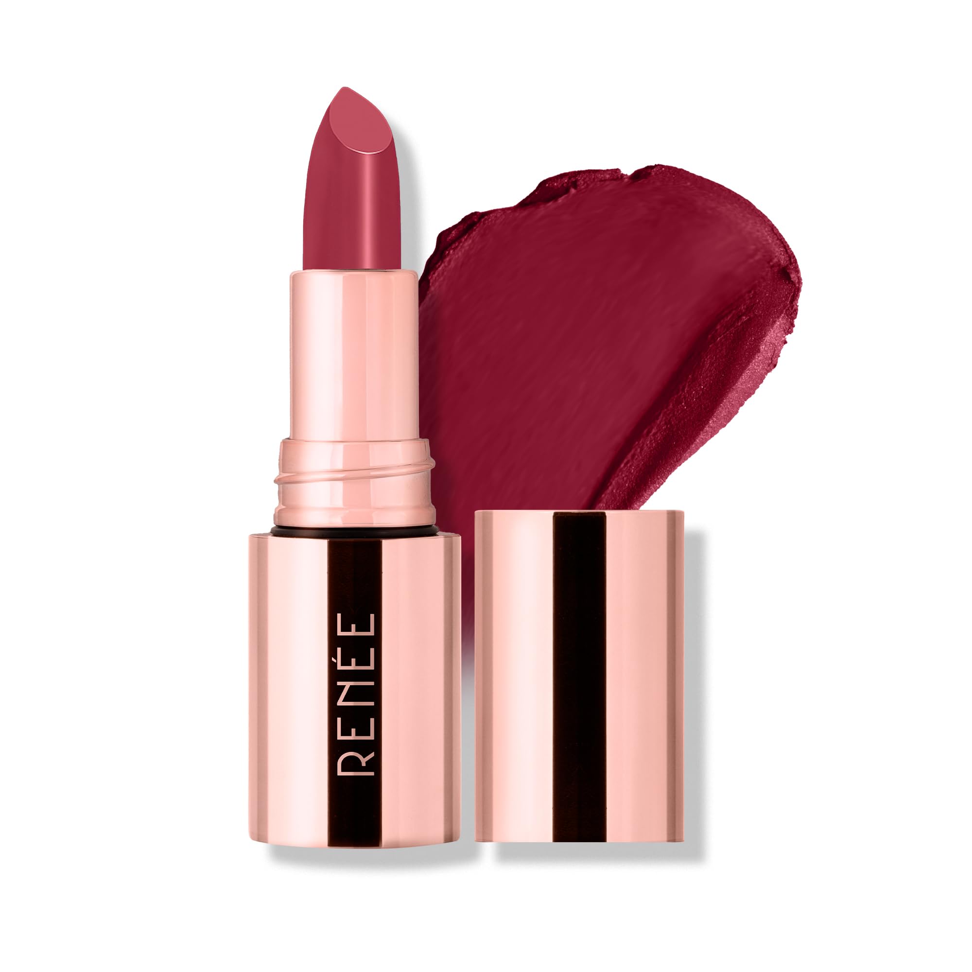 RENEE Everstay Matte Lipstick - Maroon Siren, Long Stay, Hydrating & Non-Drying, Smudge & Transfer Proof, Lightweight, Intense Pigment, Full Coverage, Vitamin E Infused, for All Occasions, 4.2g-picture-11