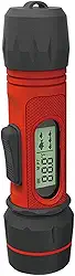 Localizador de profundidade com temperatura portátil para peixes gelados, leitura de contorno, localizador de profundidade de peixe, visor LCD, dispositivo detector de peixes, lago, mar, barco