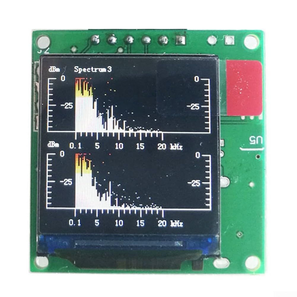 Zoegneer Musikspektrum-Analysator, 3,3 cm (1,3 Zoll), LCD, MP3, Audio-Pegelanzeige, Rhythmus-Balance, VU-Meter-Modul