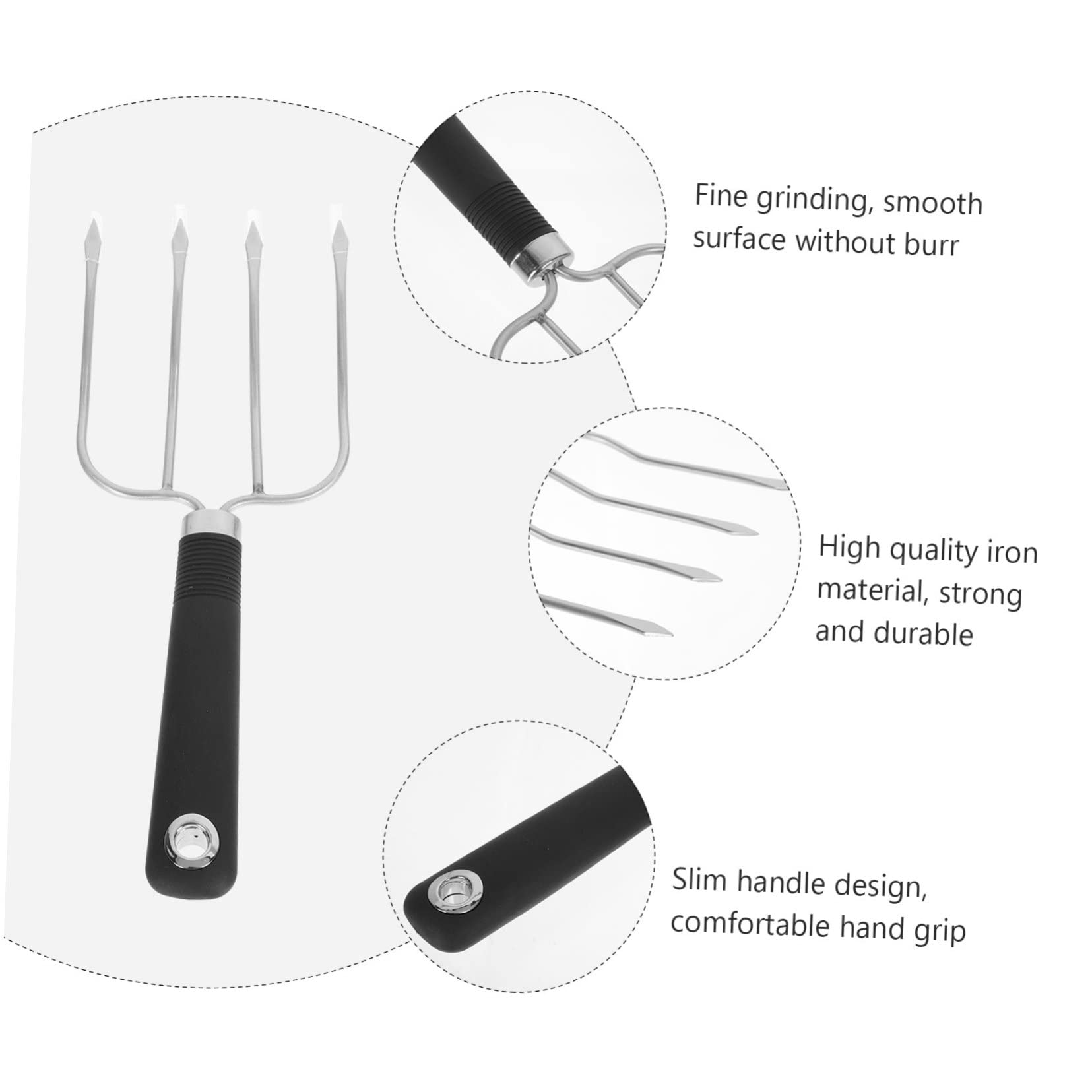 ibasenice 3 Pezzi da Barbecue Inossidabile con Utensile per Grigliate Carne per Arrosti All
