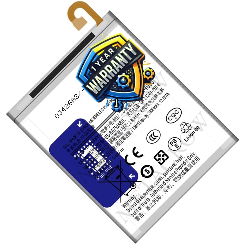 Image of Original EB-BA750ABU Battery Compatible for Samsung Galaxy A7 (2018) | A8s | A10 | M10 - (3400mAh) - 1 Year Warranty JK1
