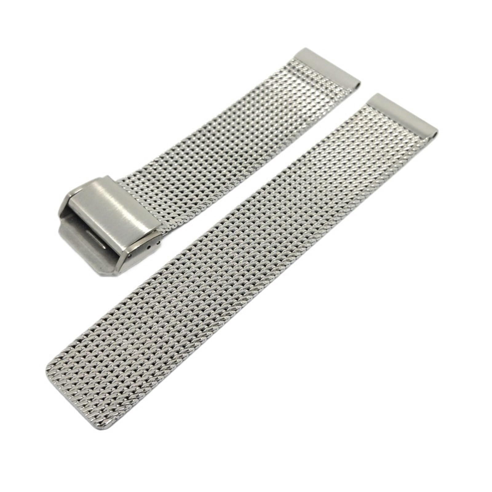 Cinturino di ricambio in maglia intrecciata in acciaio inox, per donne e uomini, 18 mm, 19 mm, 20 mm, 21 mm, 22 mm