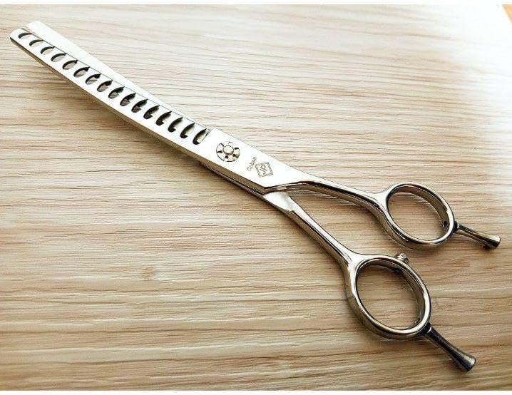 プロ用カーブブレンダーペットセニングシザーブレンディングトリミングママミング カーブセニングシザーブレンダーブレンディングトリミングペットママ