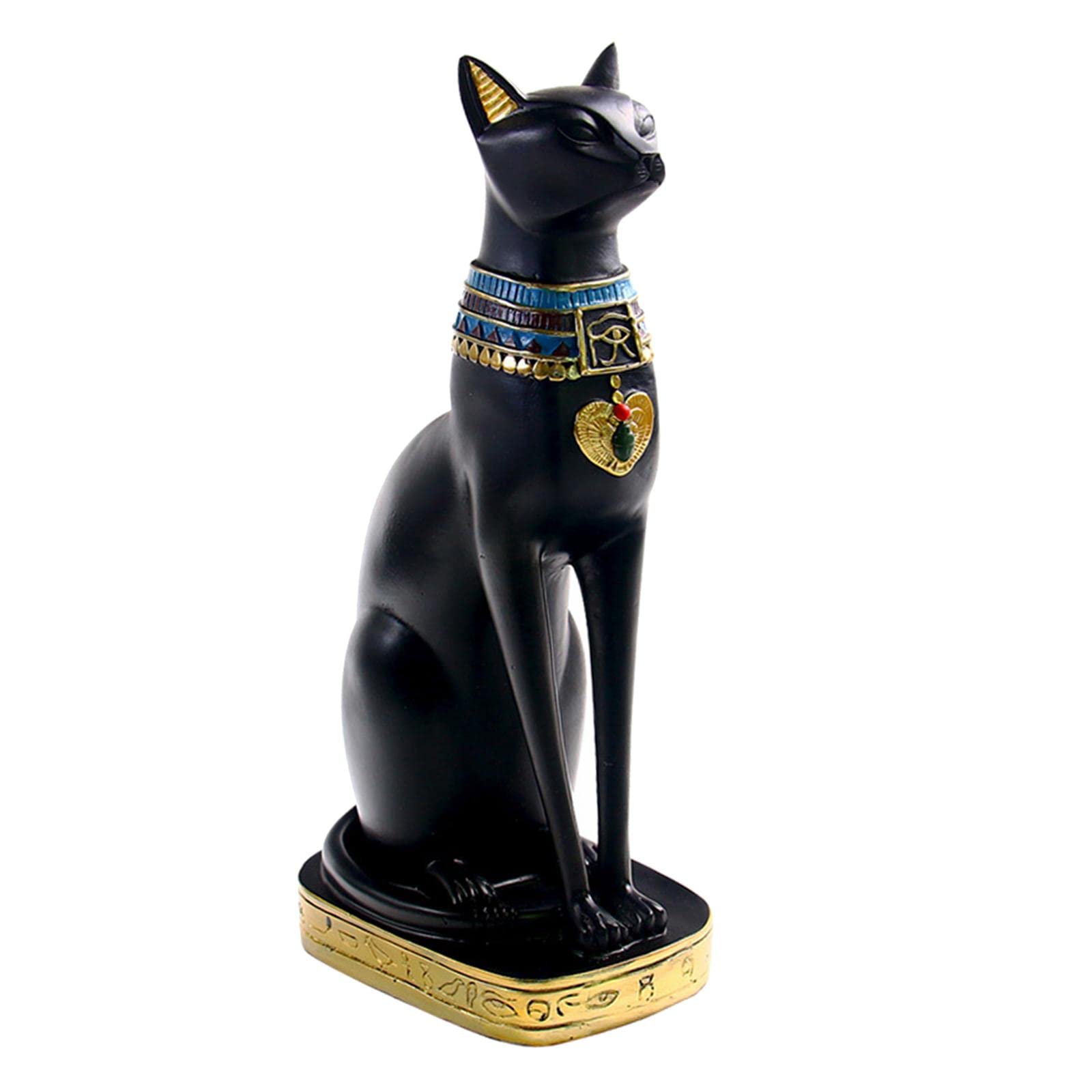 Amazon｜古代エジプトの猫像モデル樹脂彫刻飾りグッズ, L｜仏像