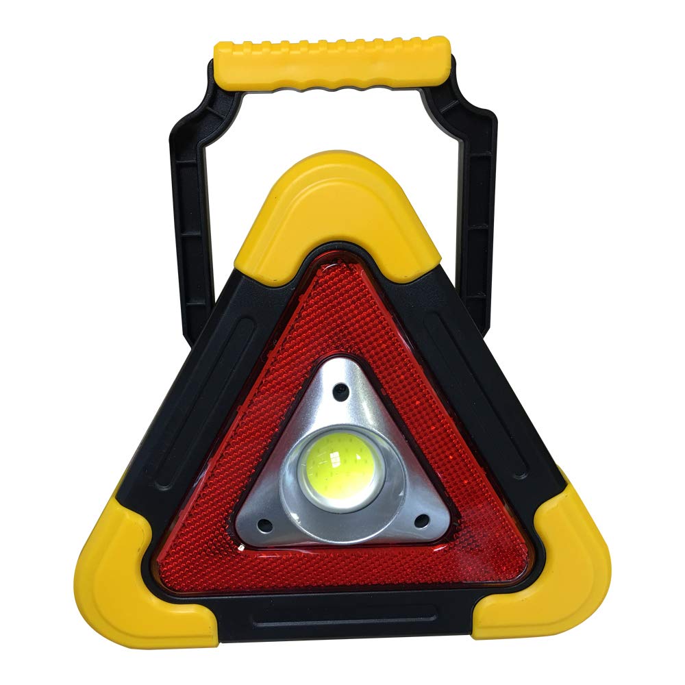 SXMA Triangle Warning Sign Emergency Light ABS Portable Multi-Function Solar Charging LED Work Light Car Floodlight Spotlight Outdoor Camping Lamp