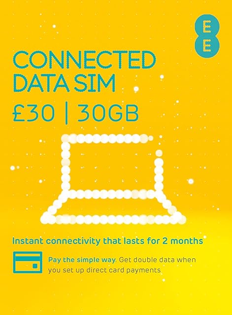 EE PAYG SIM card preloaded with 30GB Data