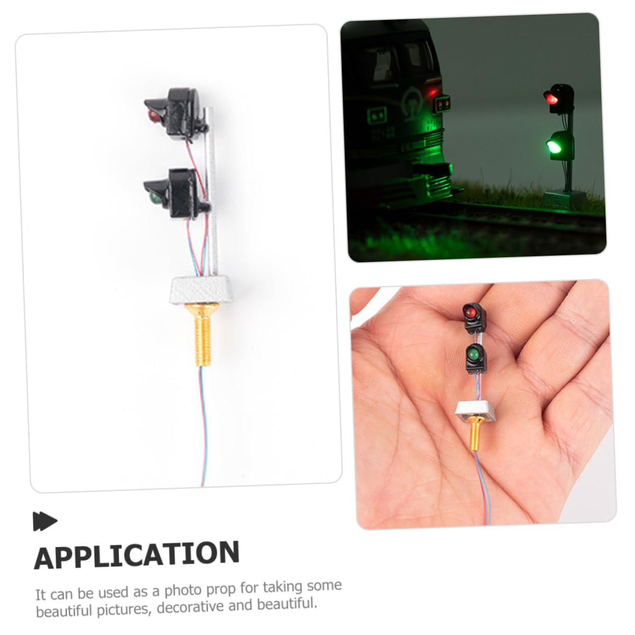 ULDIGI Sand Table Building Material Miniature Road Light Model Unique Decorative Element for Model Car