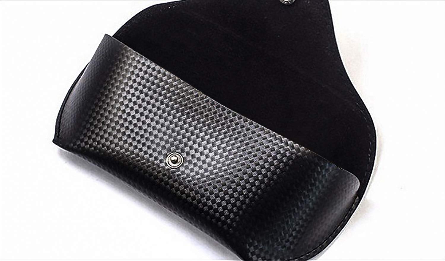 AUGEN Unisex Brillenetui für Sonnenbrille und Rahmen, halbhart, Trikotfutter, Schwarz, Einheitsgröße