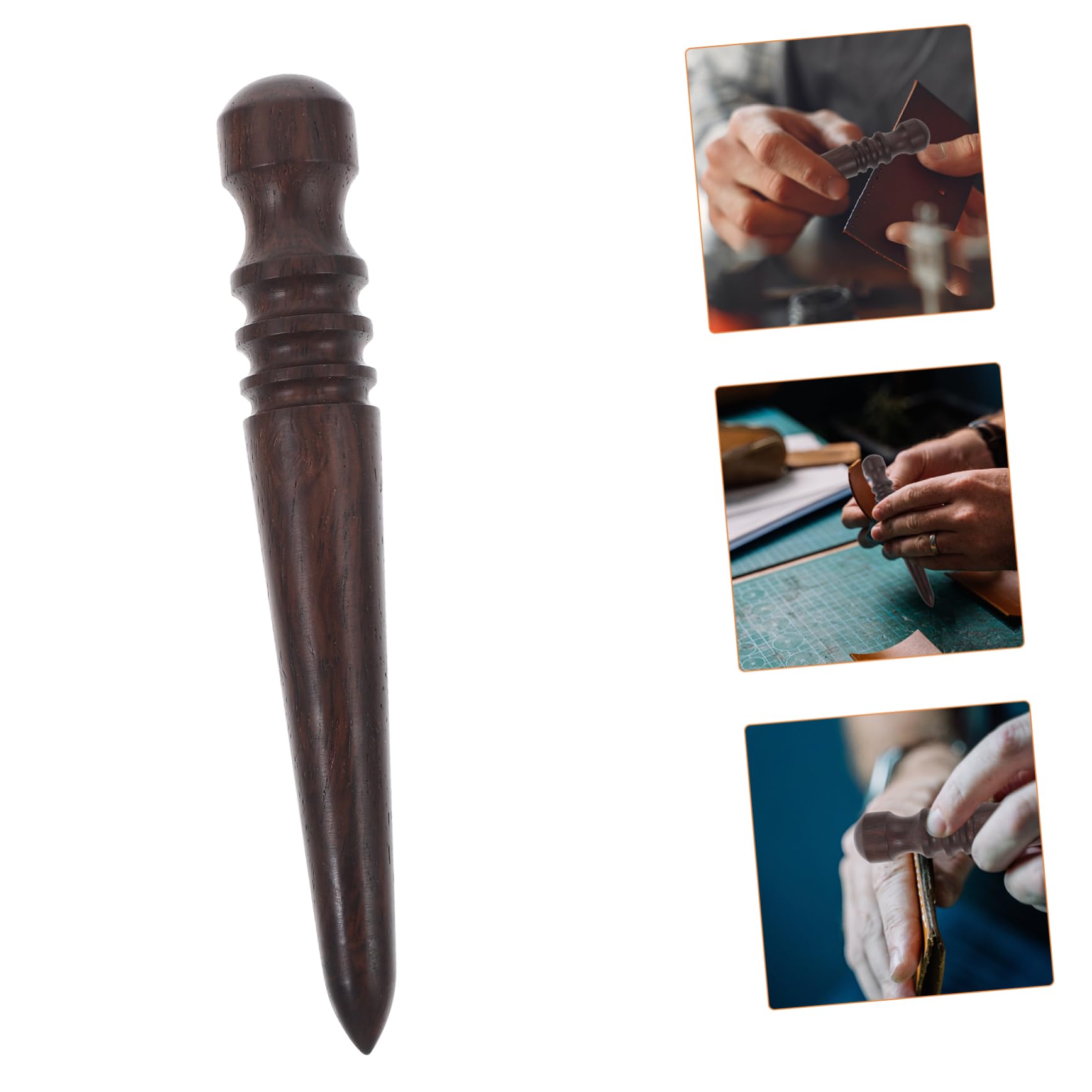 STOBOK 10pezzi Strumento Per Lucidatura Pelle Di Sandalo Burnisher Per Fai Da Te Per Lavorazione Artigianale e Rifinitura Bordi Pelle