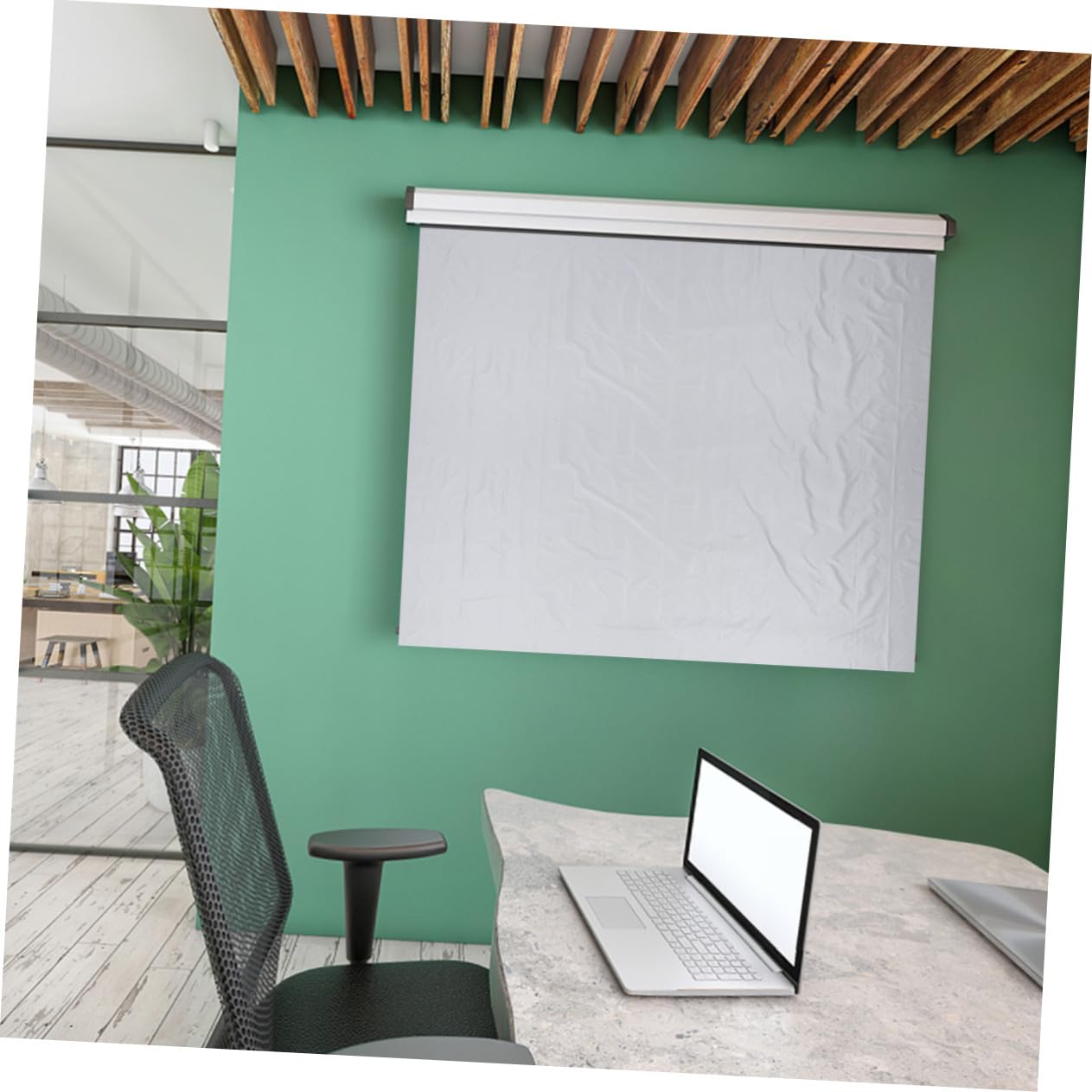 Mipcase Schermo da Parete Pieghevole 100" 16:9 per Proiettore, Telo di Proiezione Durevole Portatile, Alta Luminosità e Ampia Visione per Home Cinema, Conferenze, Eventi All’aperto