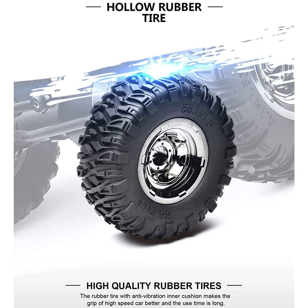 50 Km/H Szybki Rc Off-road Monster Truck, Terenowy Samochód Zdalnie Sterowany Z Napędem Na 4 Koła Z Niezależnym Zawieszeniem, Reflektorami Led I Wodoodpornością Ipx4