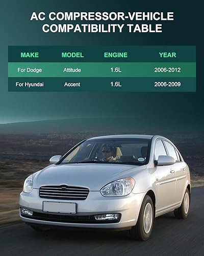 Miniatura 1140 de SCITOO CO 10739C - Compresor de CA compatible con Honda Element 2.4L 2003 2004 2005 2006 2007 2008 2009 2010 2011