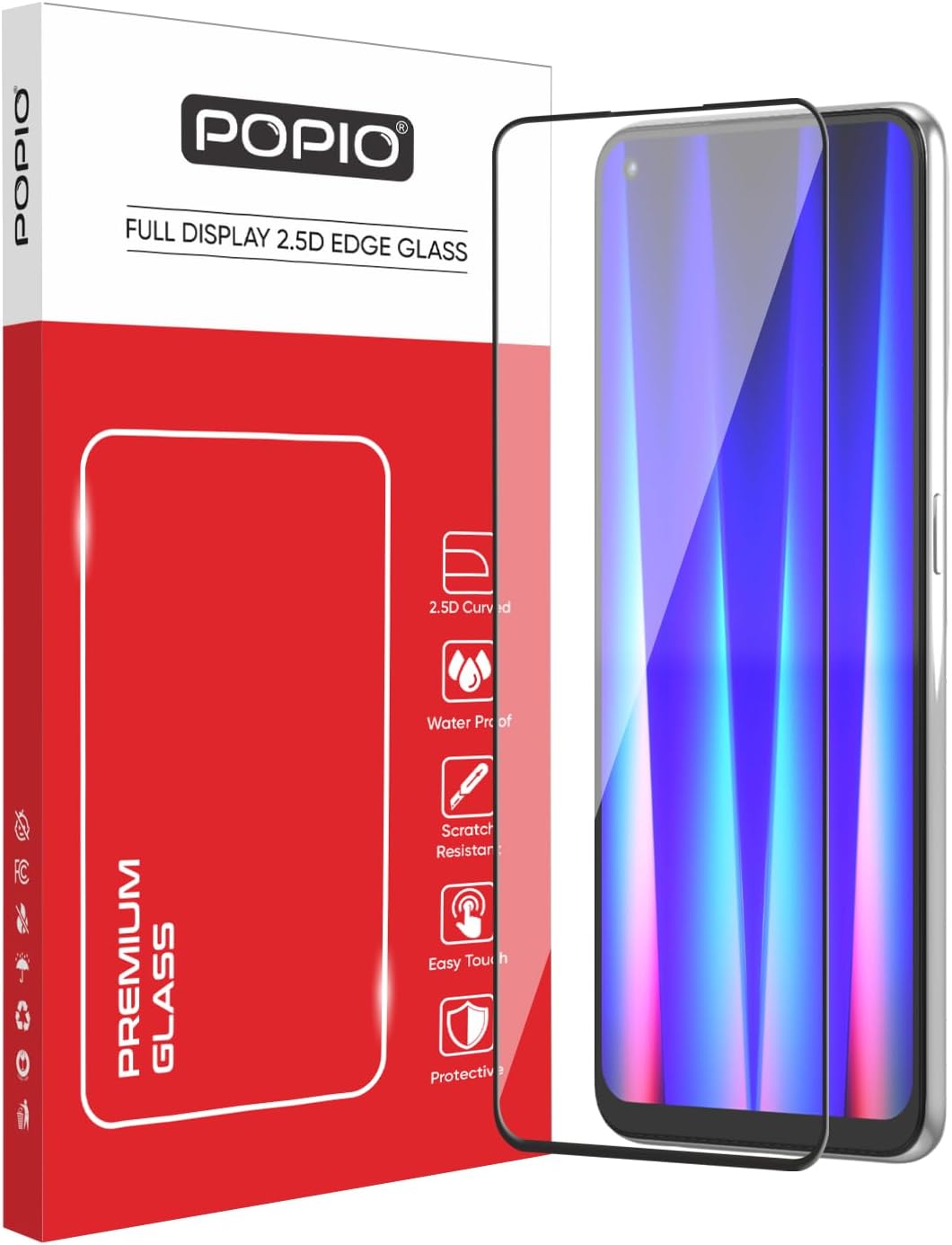 POPIO Military-Grade Gorilla Tempered Glass For OnePlus CE 2 5G | 9H Hardness, Edge-to-Edge, Bubble-Free