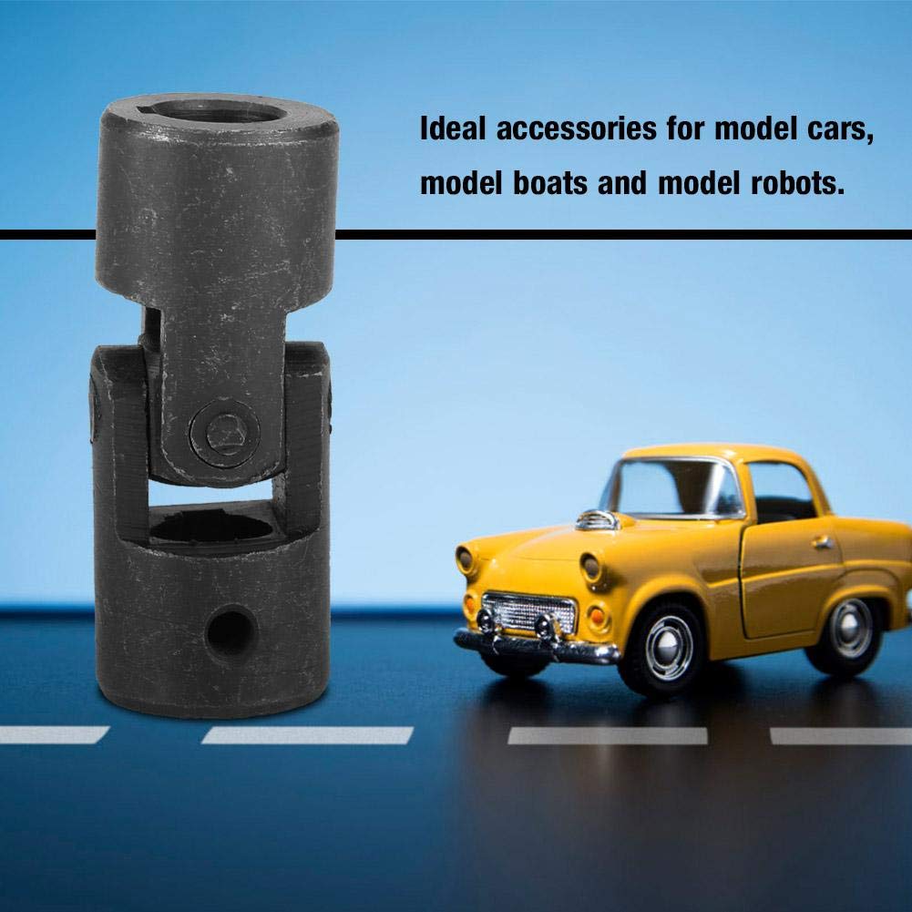 Oumefar Accoppiamento albero girevole in acciaio con giunto universale 14 mm con connettore motore girevole per chiavetta Croce