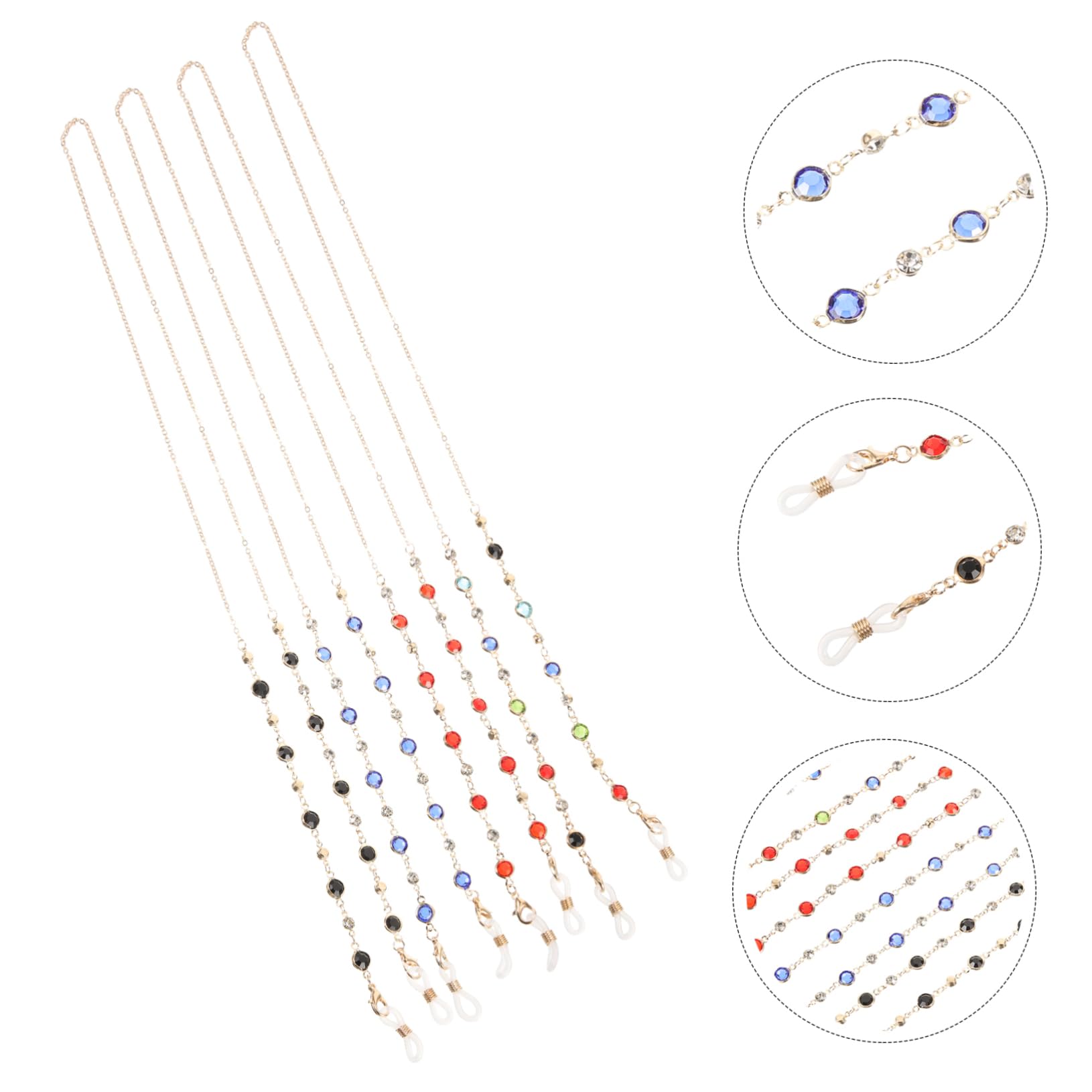 Healvian Conformado Gafas De Sol Cadena De Anteojos Con Cuentas Correas De Anteo Cadena De Gafas Correa De Gafas Correas Para Gafas Accesorios Para Gafas Aleación