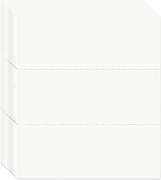 KDM 5030, Perforated Paper 8-1/2" X 11", Perfed 3-2/3" 7-1/3" From Bottom 20#, 2500 per Carton