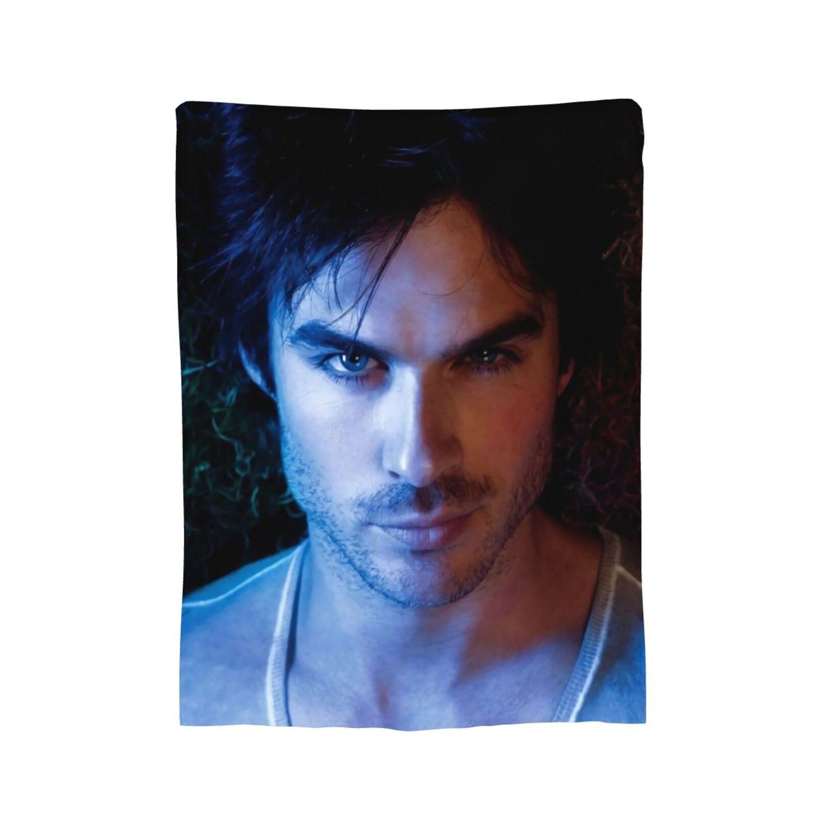 Cozy Plush Damon Thow Manta Salvatore Manta de Franela, Ropa de Cama cálida Manta Suave de Forro Polar para sofá, Sala de Estar, Oficina, Coche, Campamento, Mantas de Playa de 50.0 x 40.0 in