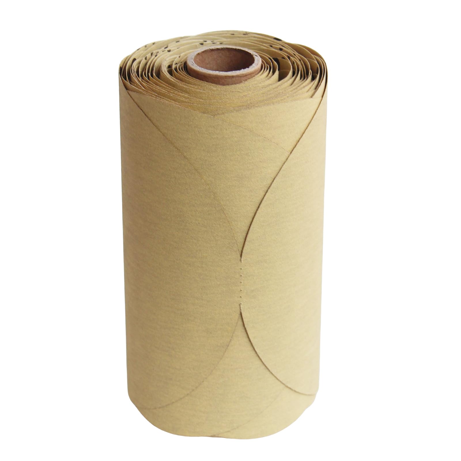 100 discos de lija PSA de 6 pulgadas, grano 320, rollo de papel de lija adhesivo para lijadora DA, papel de lija redondo de óxido de aluminio autoadhesivo con parte trasera adhesiva