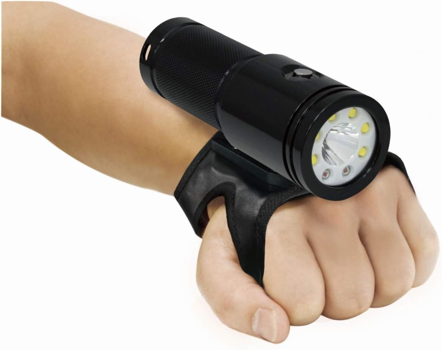 Bigblue VTL2600P - 2600 Lumen Dual-Beam Video/Tech Dive Light (Glossy Black) w Blue Dry Bag