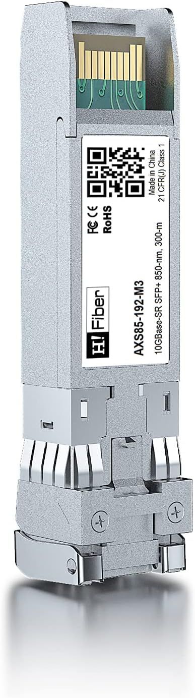 2 pack,10G Multimode SFP+ LC Module, 10GBase-SR Fiber Transceiver for Cisco SFP-10G-SR, Meraki MA-SFP-10GB-SR, Ubiquiti UniFi UF-MM-10G, Mikrotik, Netgear and More (MMF,850nm,300m,DDM)