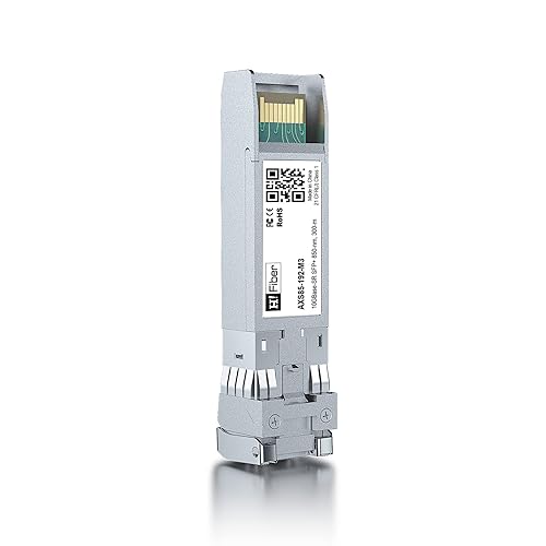 H!Fiber Módulo SFP+ LC multimodo 10G, transceptor de fibra 10GBase-SR para Cisco SFP-10G-SR, Meraki MA-SFP-10GB-SR, Ubiquiti UniFi UF-MM-10G,