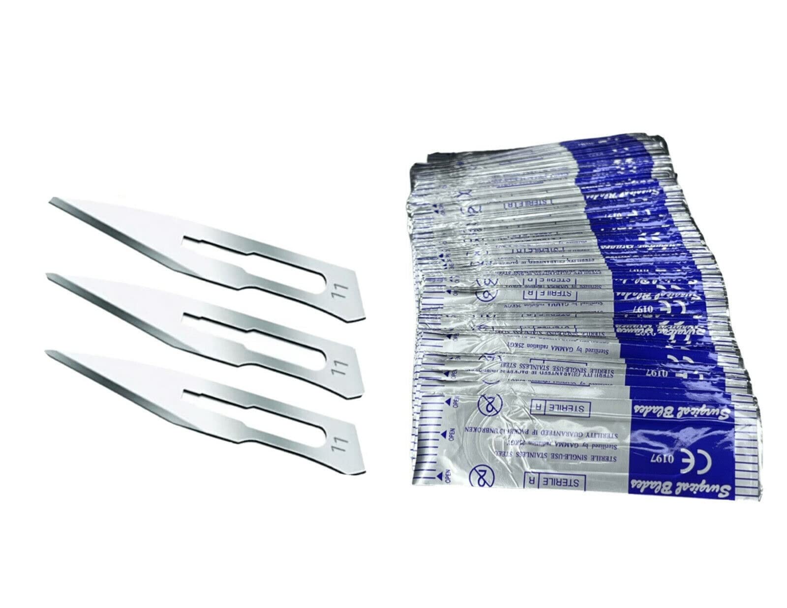 Forgesy Sterile Single Use Carbon steel Surgical medical Vet Dental Students (PACK OF 100 PCS.) (NO.22) (B0B62XYT9K) Amazon Price History, Amazon Price Tracker
