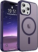 Vista 145 de SUPFINE - Funda magnética para iPhone 13 Pro Max (compatible con MagSafe), (protección contra caídas de grado militar de 10 pies), delgada, Negro