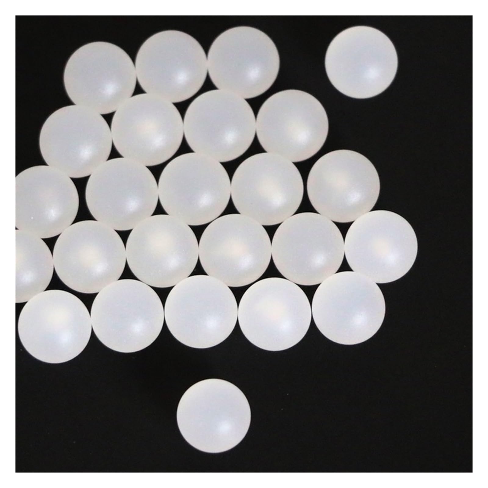 Billes en plastique solides PP (polypropylène), 12mm-20mm 12.7mm 14mm 15mm 15.875mm 18mm 18.3mm 19.05mm, roulement de précision(50pcs,12.7mm)