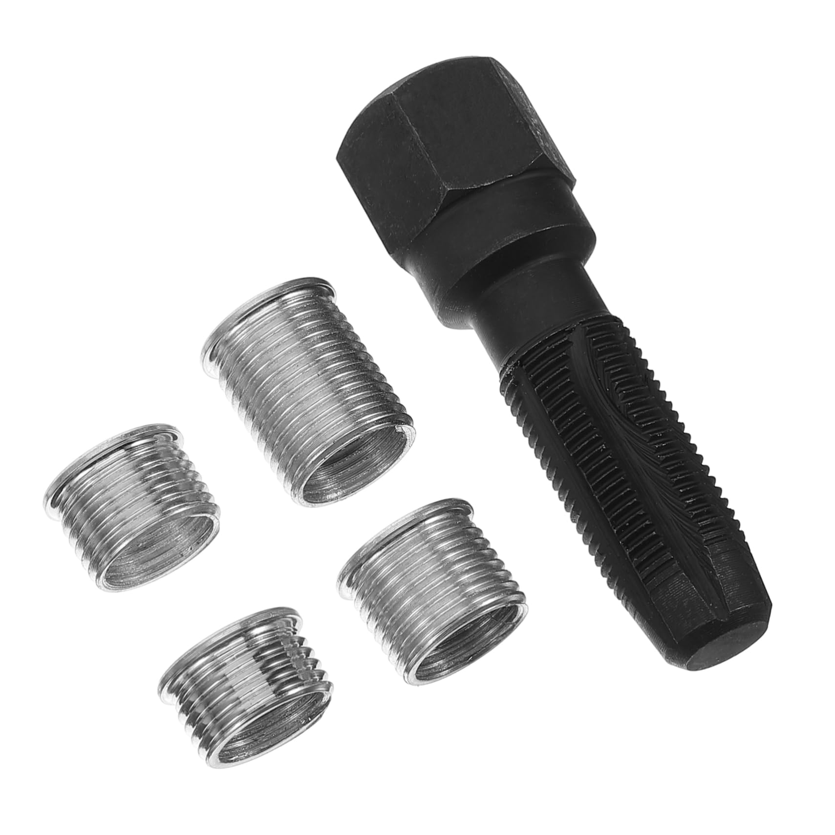 4sets Strumento di Riparazione per Filettature di Candele Accensione Kit di Ripristino Ad Carbonio Facile da Usare per Auto di Varie Marche