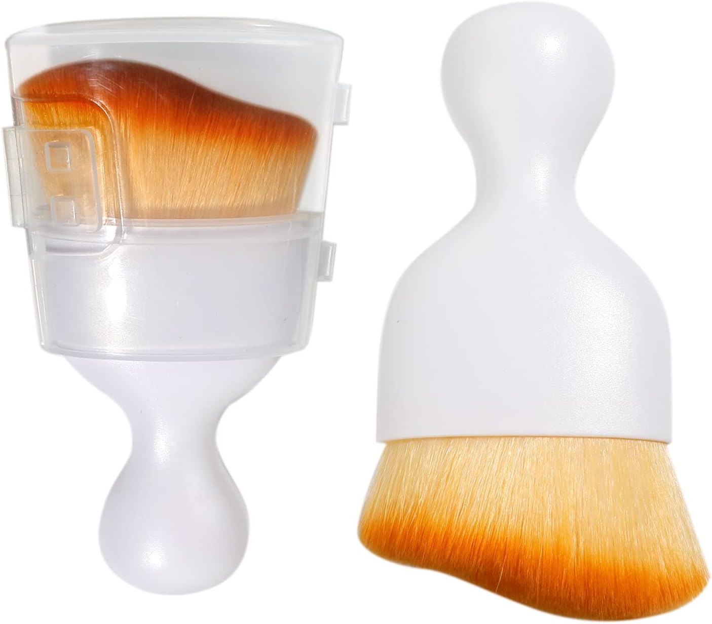 AOCISKA Car Interior Detailing Brush,Soft Bristle Cleaning Brush Car Detailing Brush Dusting Brush,Car Interior Cleaning Tool,Auto Detail Brush Car Dash Duster Brush (White with Cap)