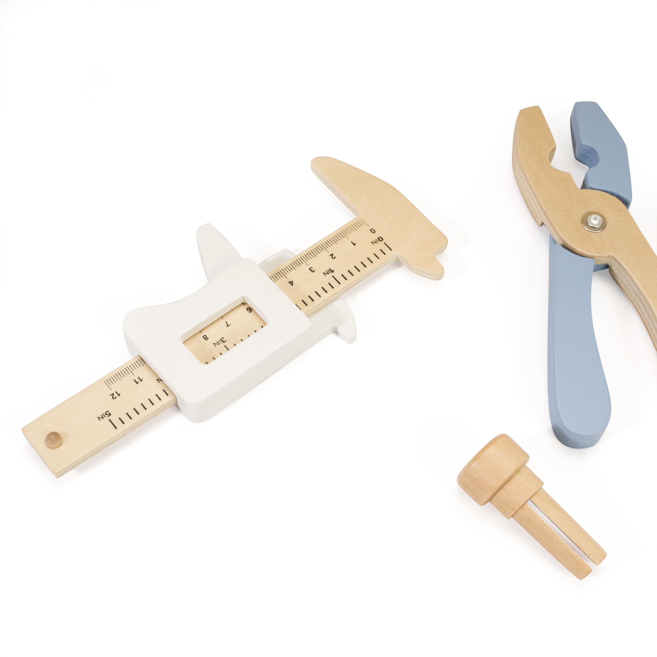 Banco degli attrezzi in legno da 54 pezzi per bambini, set da gioco moderno con strumenti e accessori, giocattolo educativo per carpenteria dai 3 anni in su, ecologico, scintilla creatività e abilità