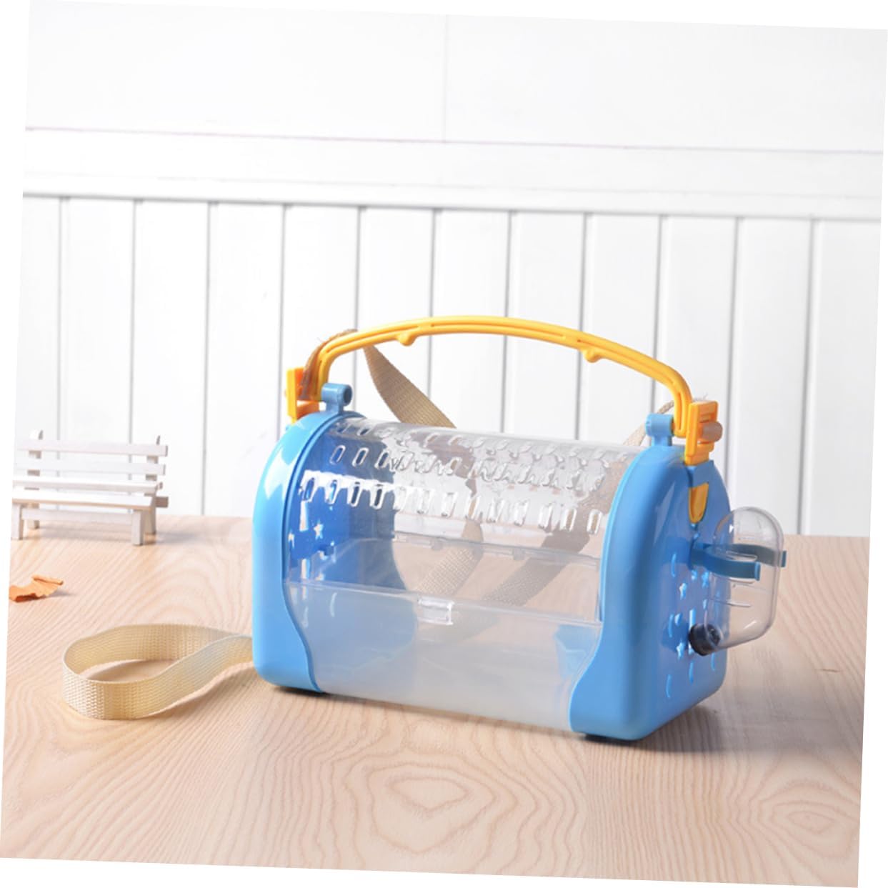 DOITOOL 1pc Space Capsule Pet Travel Carrier Bag for Hamster Rat Ferret Animals Portable Breathable Case Observation Window Random Color