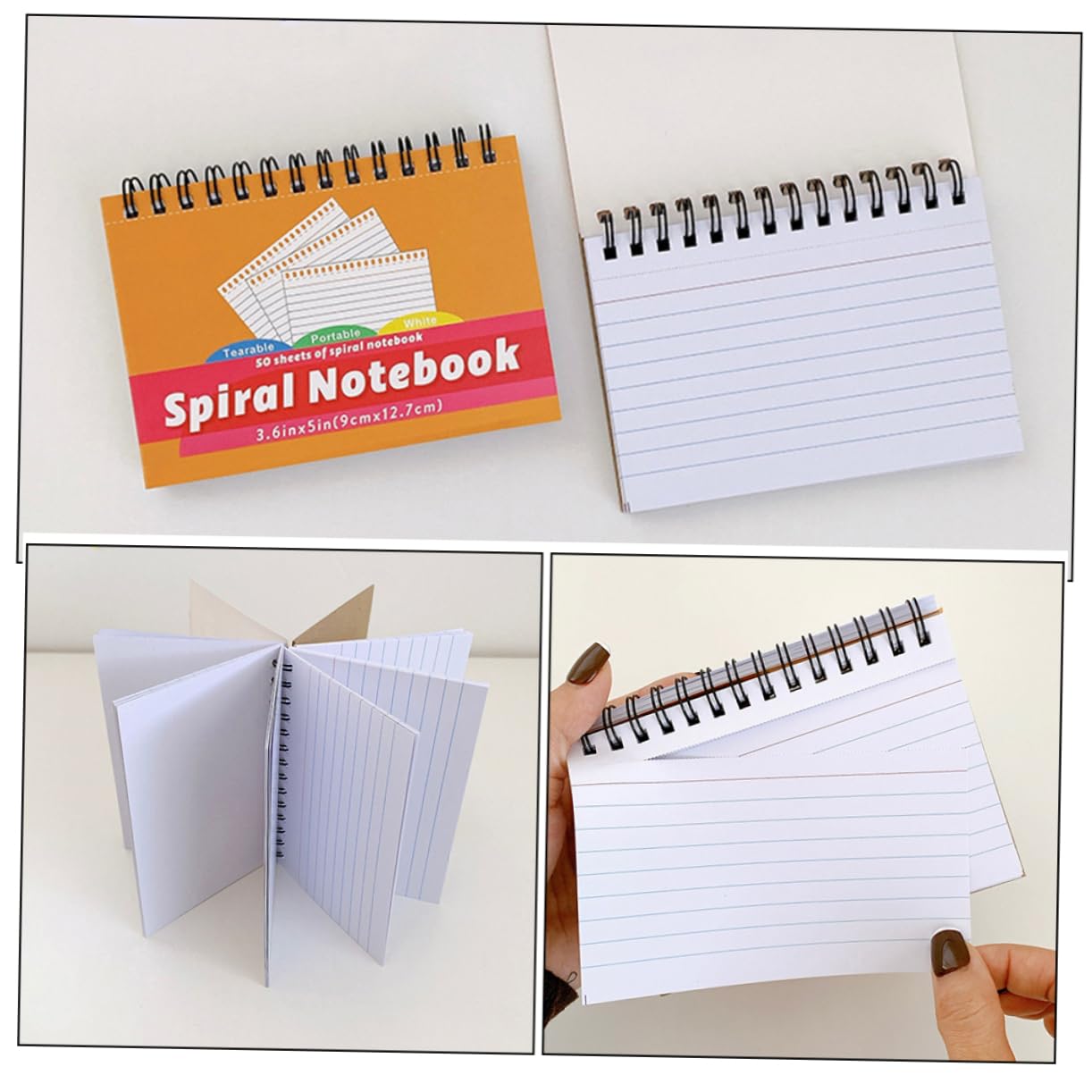 5 Pièces 2 notes autocollantes sur fiche cahier notes enseignant cahier de note the cahier journal Des cahiers cartes blanches blocs-notes pratiques blocs de planification Papier