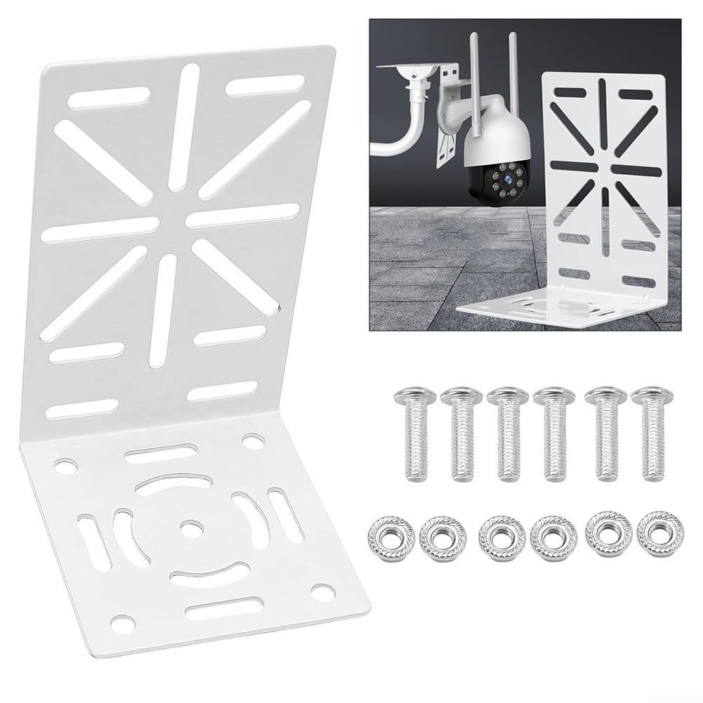 Staffa A L Per Telecamera Sicurezza - Universale, Metallo Zincato, Per Esterno